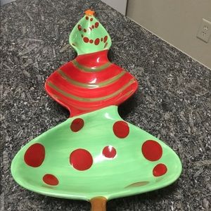 Christmas Tree Sectioned Dish